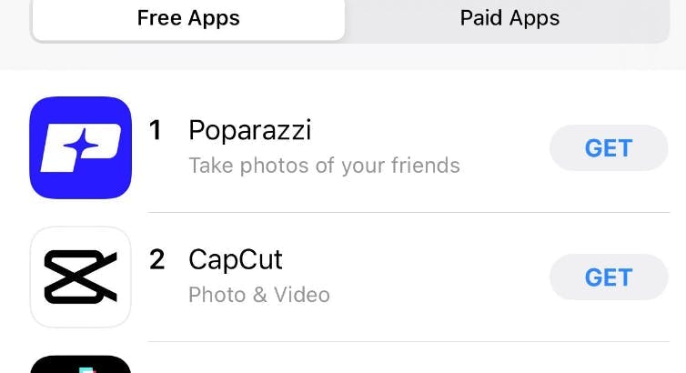 Poparazzi Now Apple App Store’s Number 1 Application