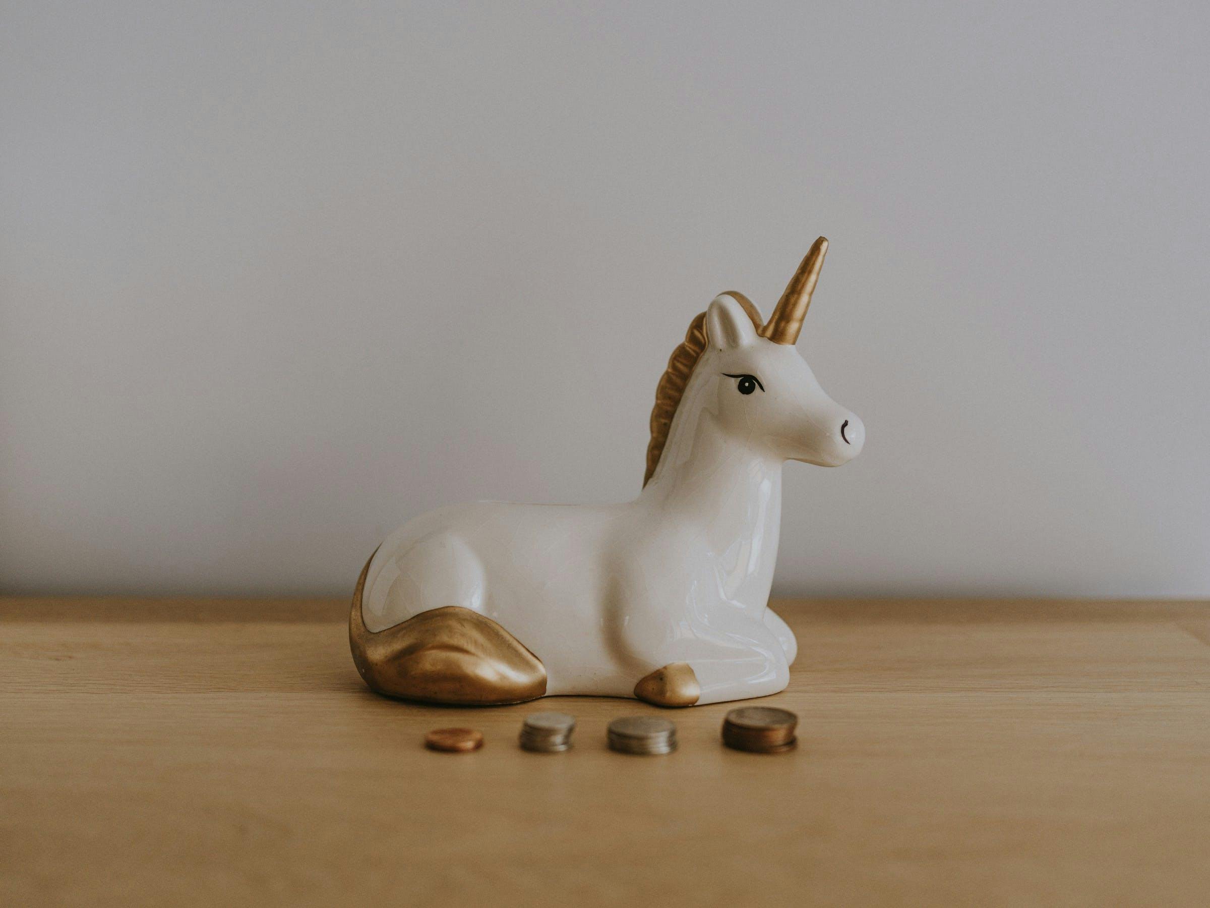 Stock image of Pennies and Unicorn