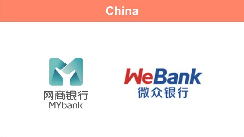 中国：MYbankとWeBank